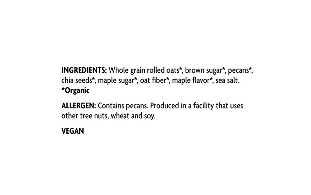 Nature's Path Organic Maple Pecan Hot Oatmeal   Cup  55 grams